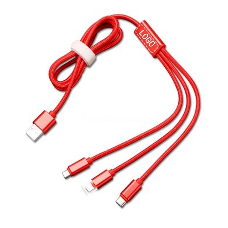 3 In 1 Nylon Braided Fast Charging Cable for All Devices 1