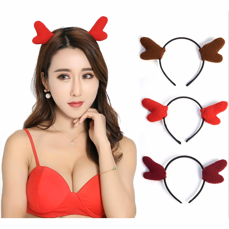 Christmas Plush Antlers Headband