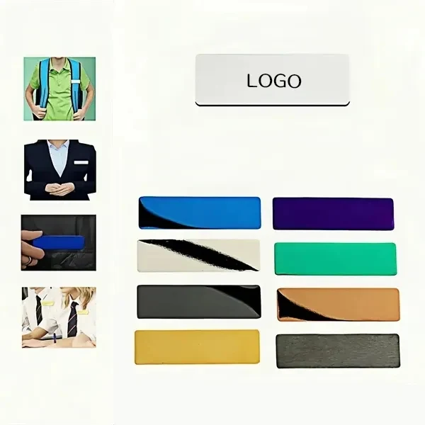 Blank Name Tag Badge with Customizable 1