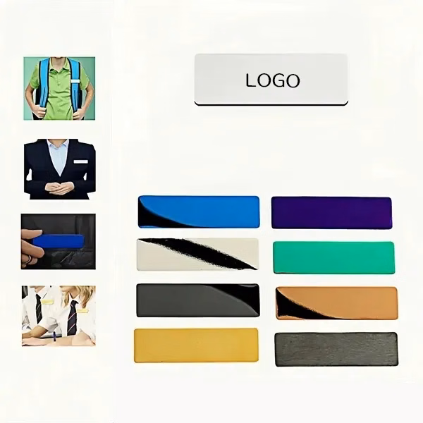 Blank Name Tag Badge with Customizable