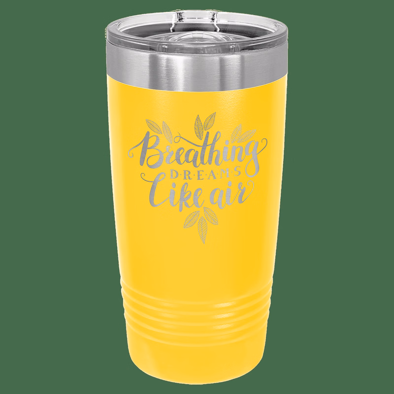 Polar Camel 20 oz. Yellow Insulated Ringneck Tumbler with Slider Lid
