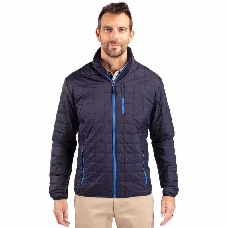 Cutter & Buck Rainier Recycled Insulated Puffer Mens Full Zip Jacket