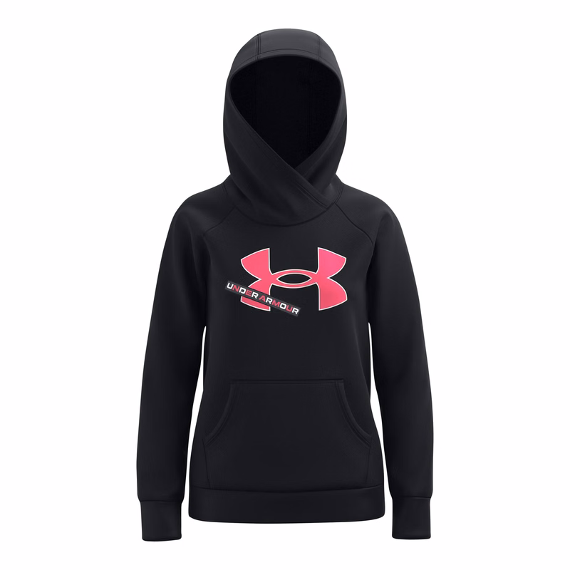 UA Rival Fleece Logo Girls' Hoodie