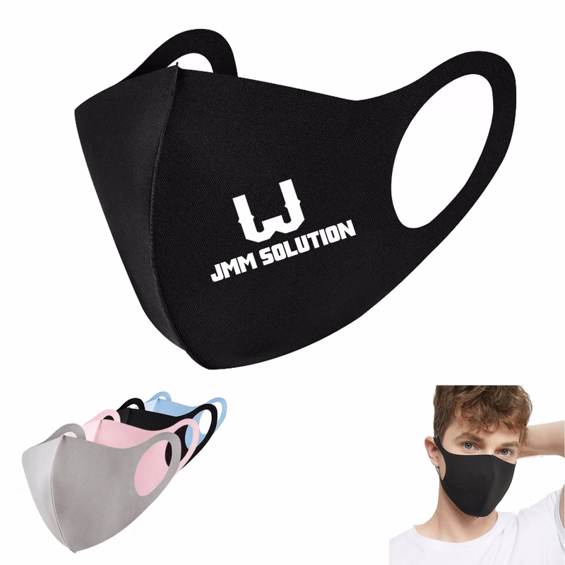 Reusable Black Silk Athletic Mask
