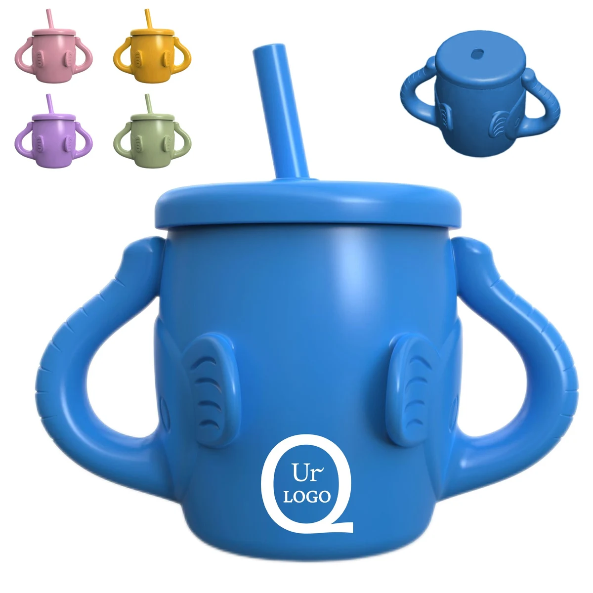 Dual Handle Toddler Silicone Training Cup 1