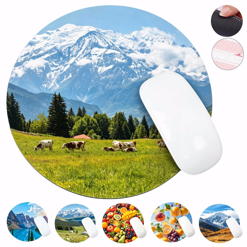 8" Custom Round Mouse Pad