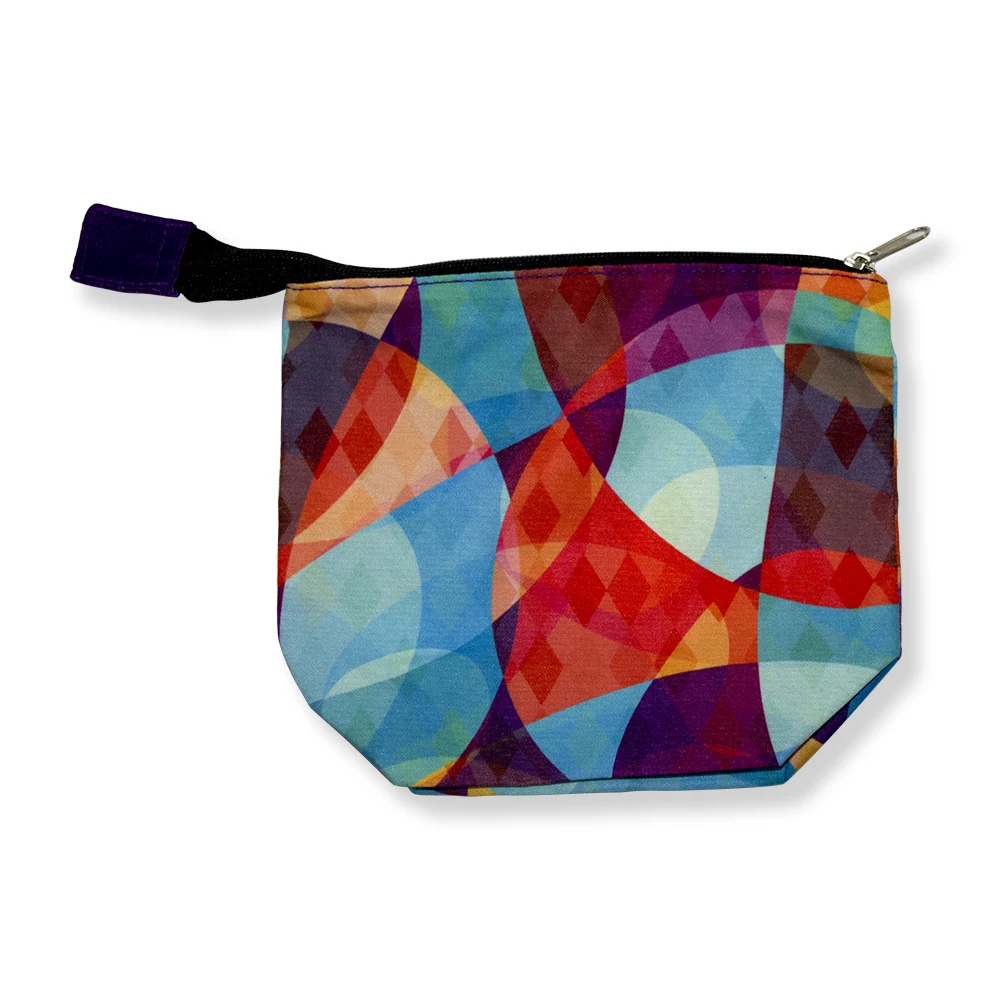 Zippered Cotton Bag 6.25" x 5" x 2.5" 1