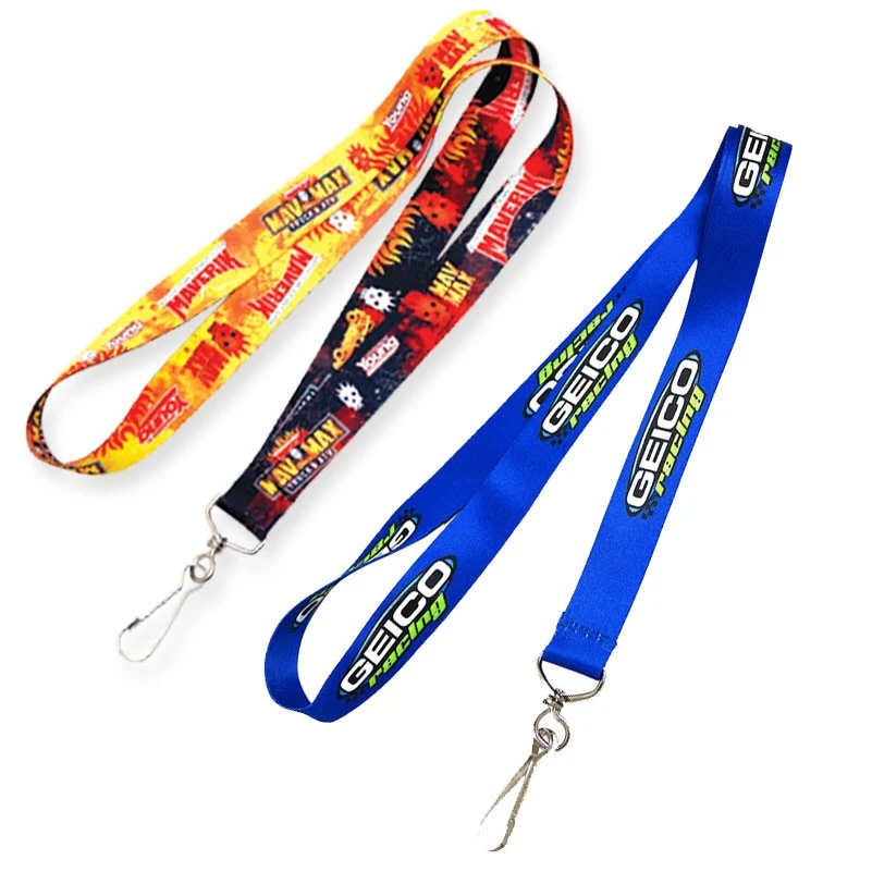 3/4" x 36" Lanyard Sublimation with Standard Metal Attachment 1