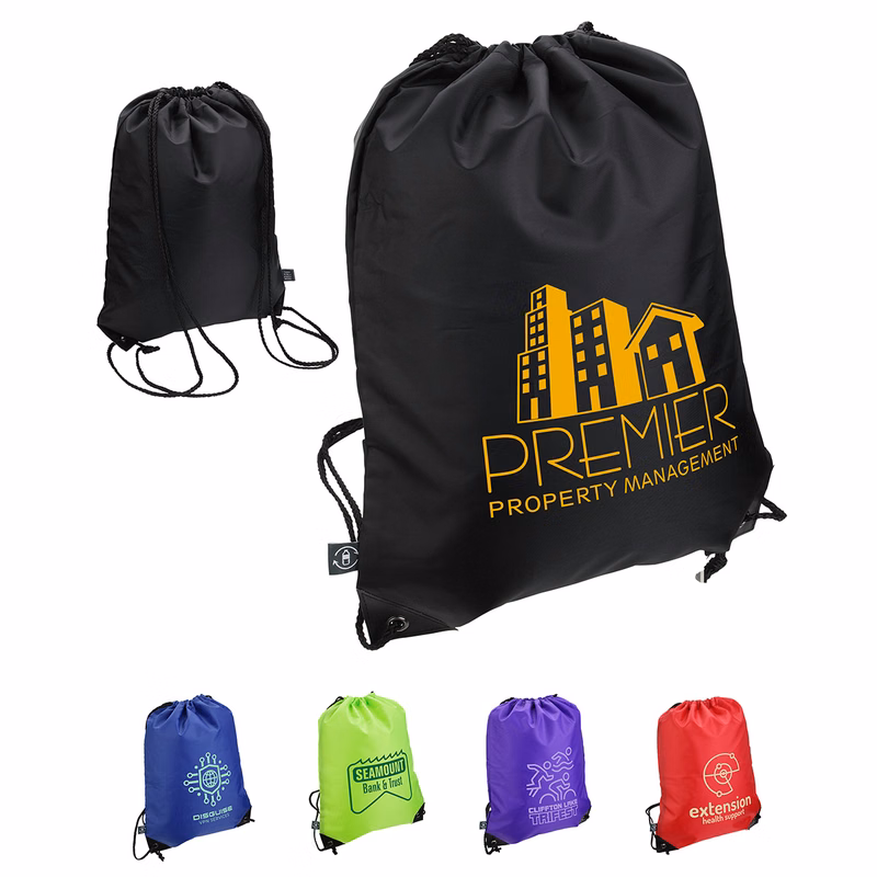 Grab 'N Go RPET Budget Drawstring Bag