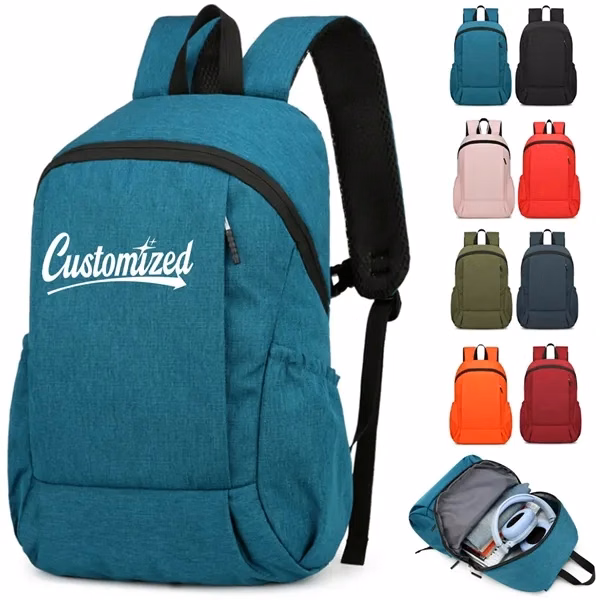 Custom Water Resistant Laptop Backpack — Professional Work & Business Travel