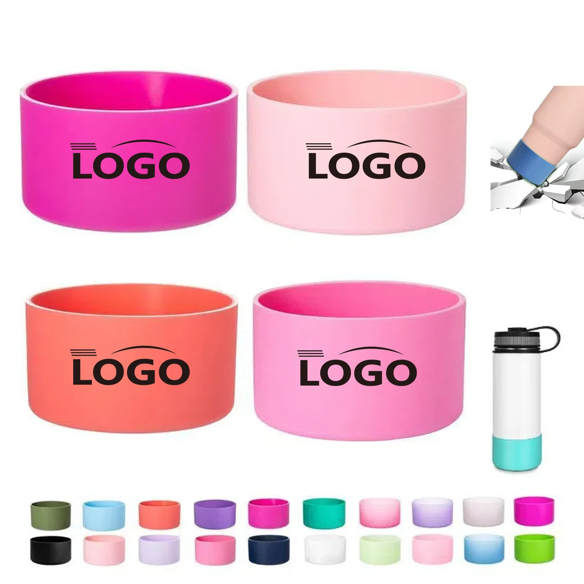 Silicone Cup Boots for Water Bottle MOQ50 1