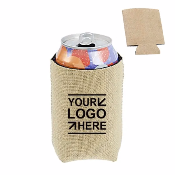 Neoprene Can Cooler - Burlap