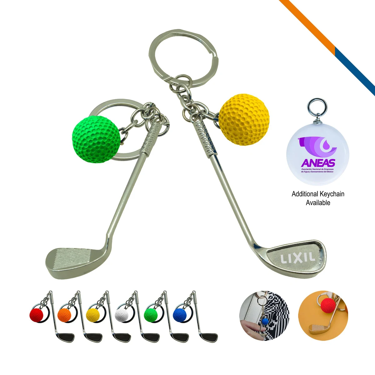 Torrie Golf Clubs Keychain 1