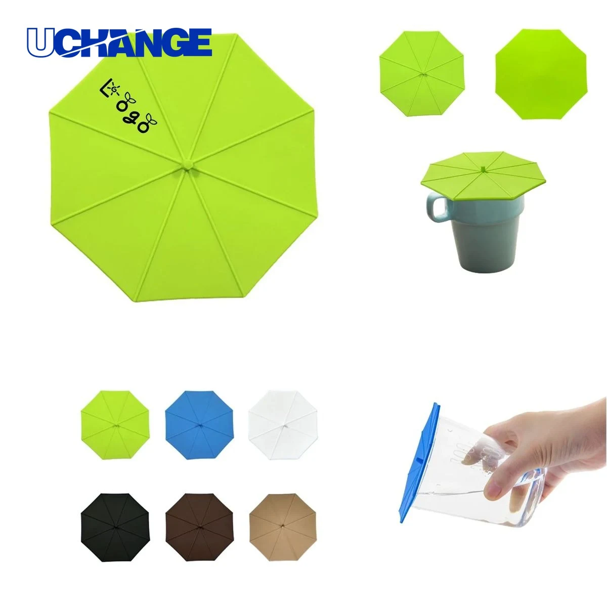 Umbrella-Shaped Silicone Cup Lid Cover for Home & Outdoor Drinks 1