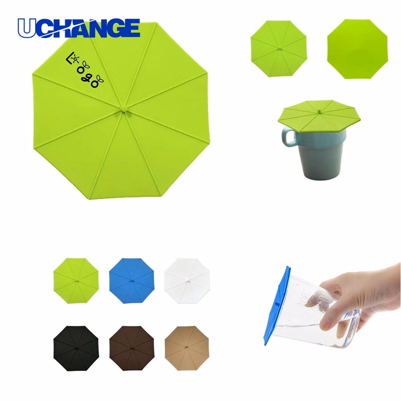 Umbrella-Shaped Silicone Cup Lid Cover for Home & Outdoor Drinks