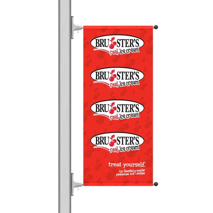 Single-Sided Boulevard street Banner, Fabric Banner - 24"W x 48" 1