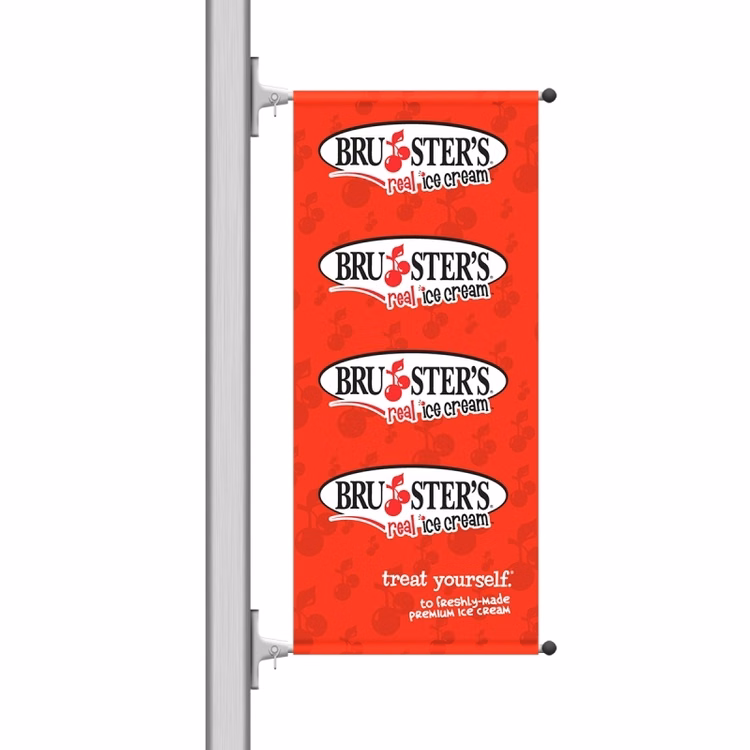 Single-Sided Boulevard street Banner, Fabric Banner - 24"W x 48"