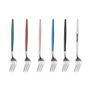 5.27 Inch Dual Color Silver Fork 1