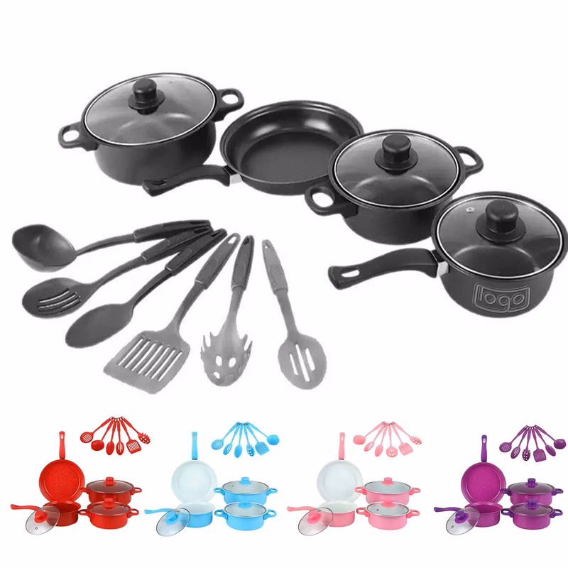 13 PCS Non-Stick Iron Cookware Set