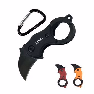 Compact Mini Folding Knife with Carabiner