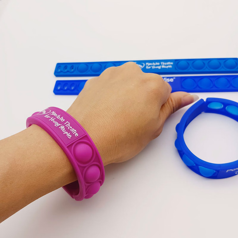 Silicone Press Pop Soft Wristband