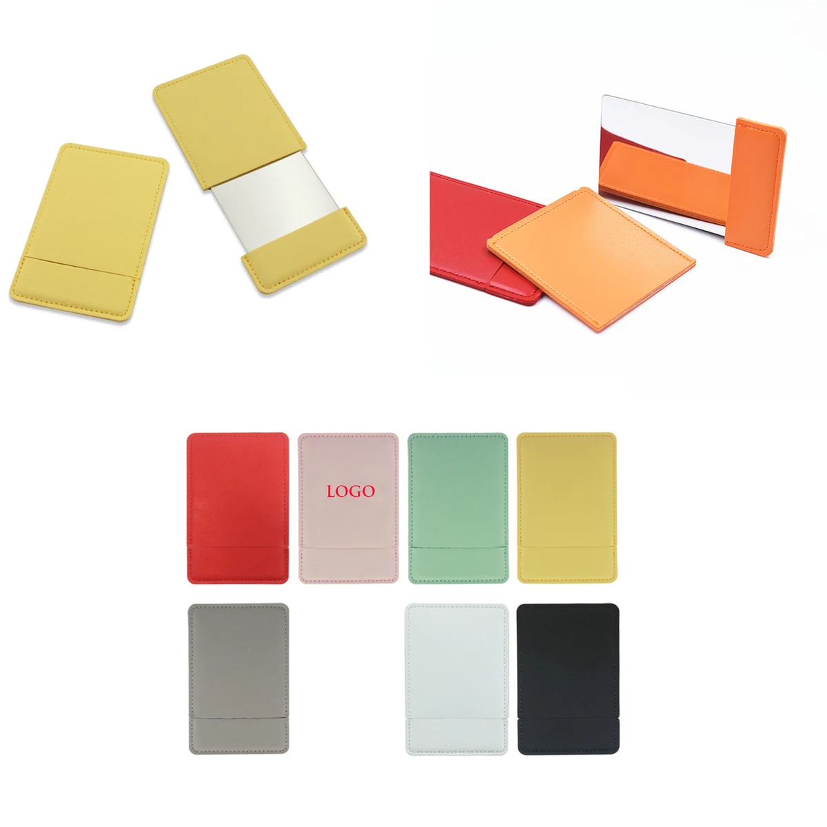 PU Leather Makeup Mirror 1
