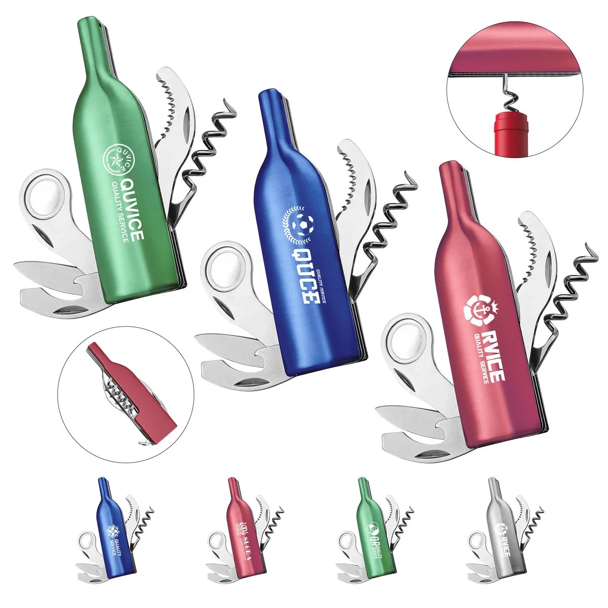 5-In-1 Stainless Steel Wine Bottle Opener Pocket Knife Kit 1