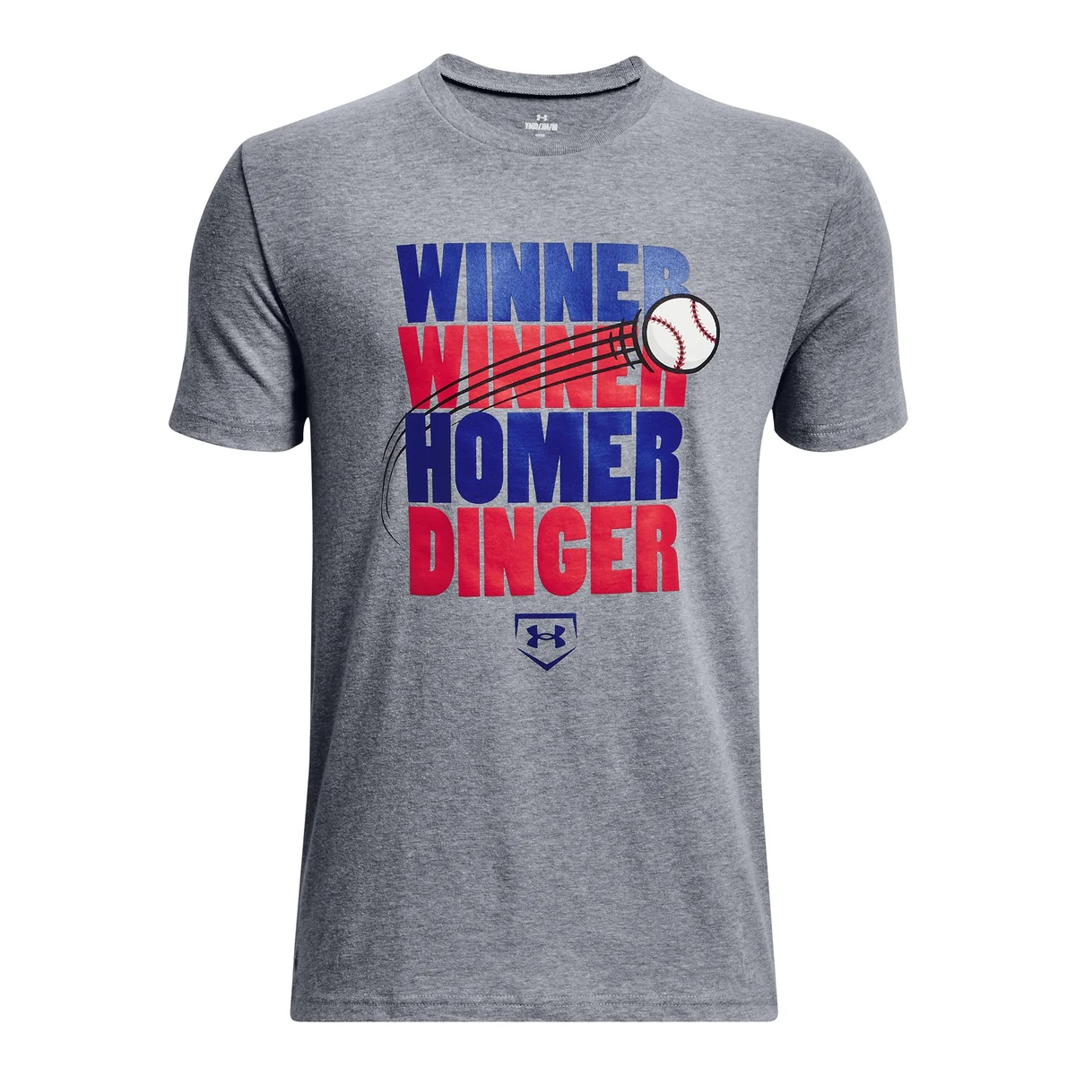 UA Home Dinger Boys' Short Sleeve, custom youth shirt with logo imprint 1