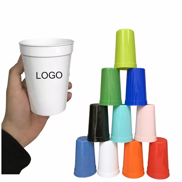 Custom 12 oz Eco-Friendly Polypropylene Stadium Cup — Event & Fundraising Giveaway