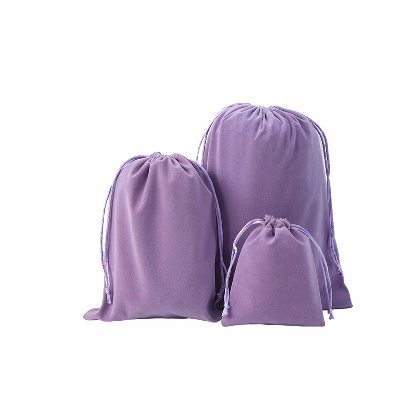 Flocked Drawstring Jewelry Storage Bag