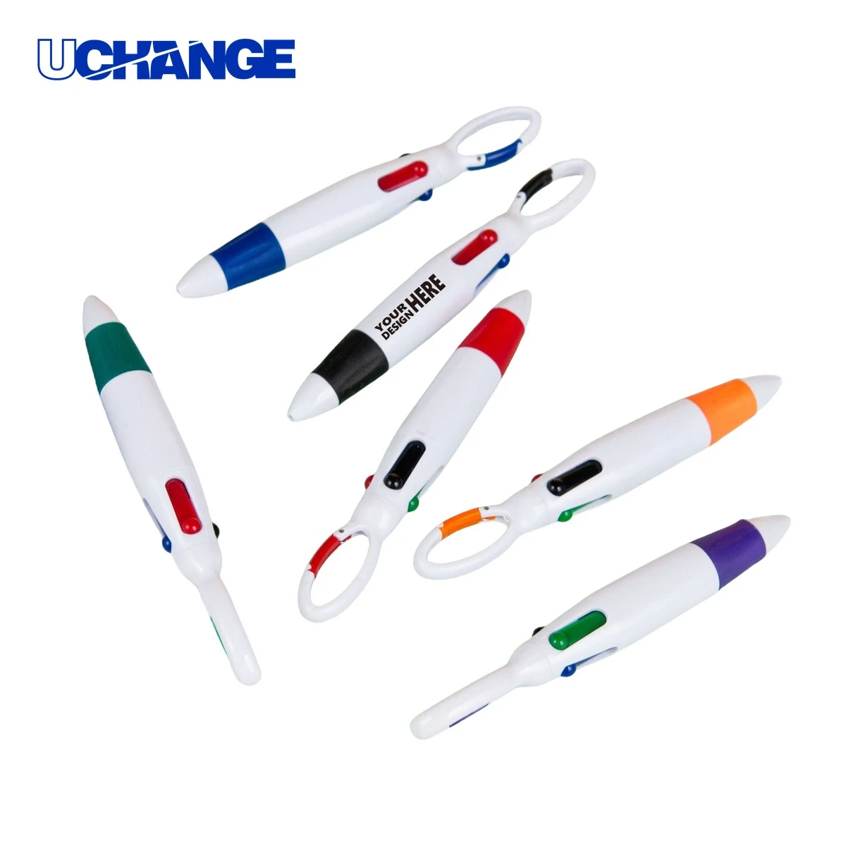 4 Color Shuttle Ballpoint Pen for Organization, custom pen with logo imprint 1