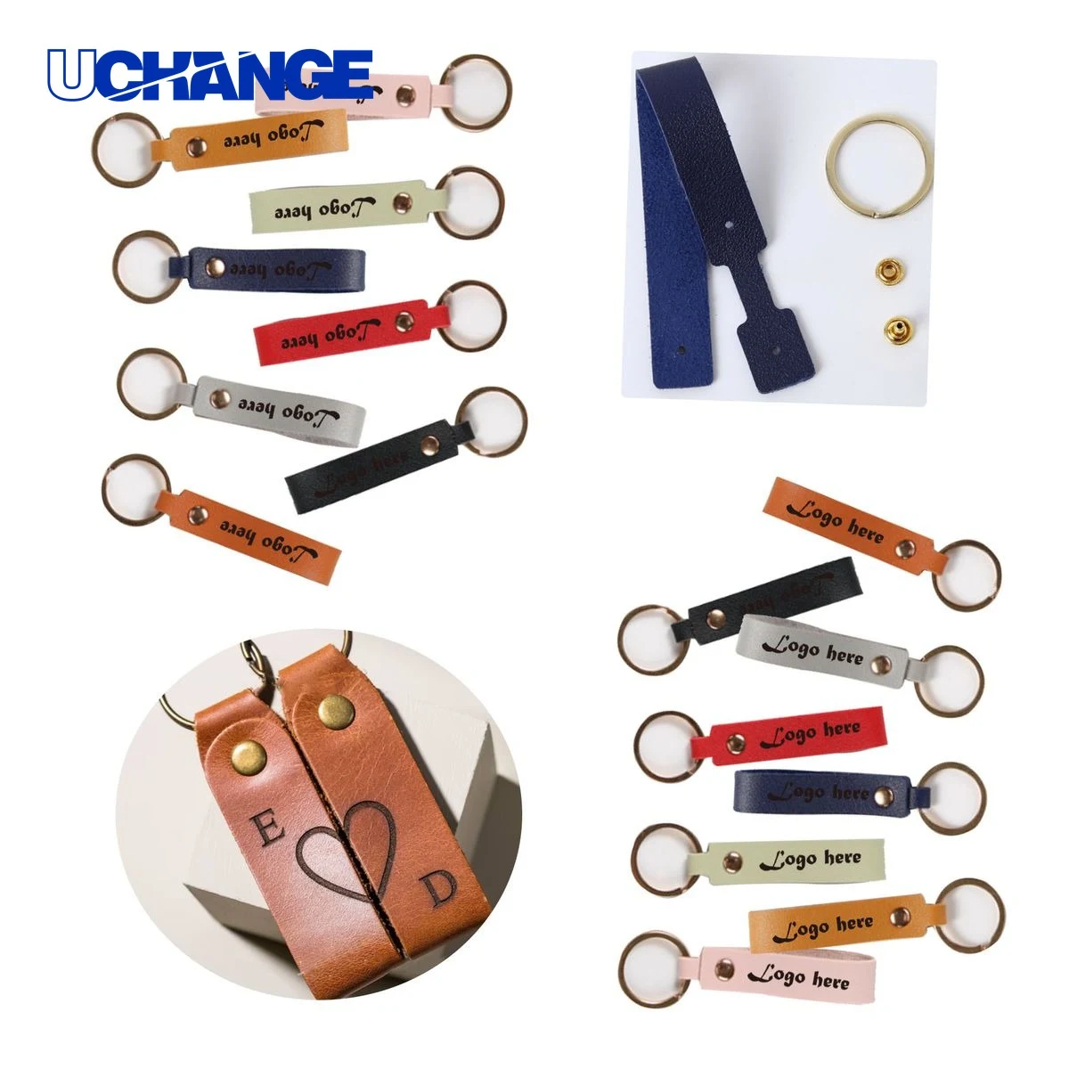 Retro Leather Keychain 1
