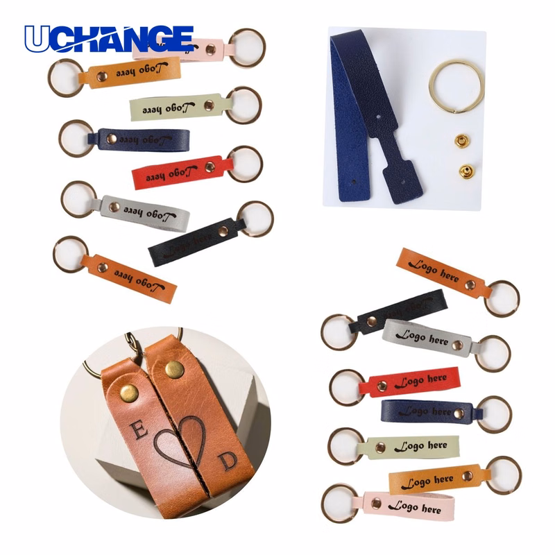 Retro Leather Keychain