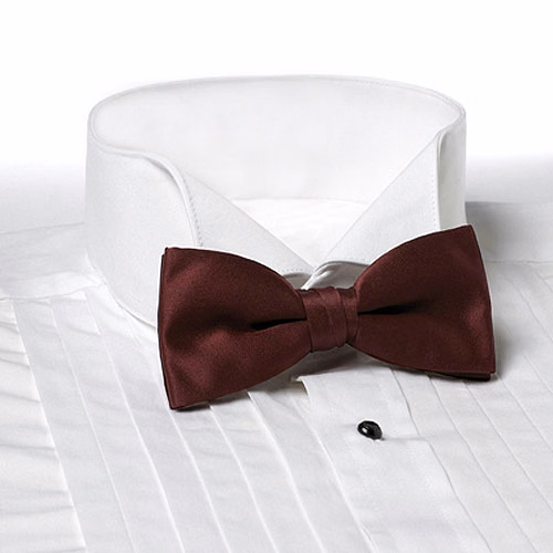 Maroon Clip-On Bow Tie