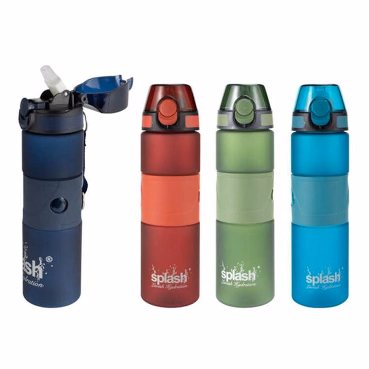 Plastic Sport Water Bottles 25 oz Assorted Colors