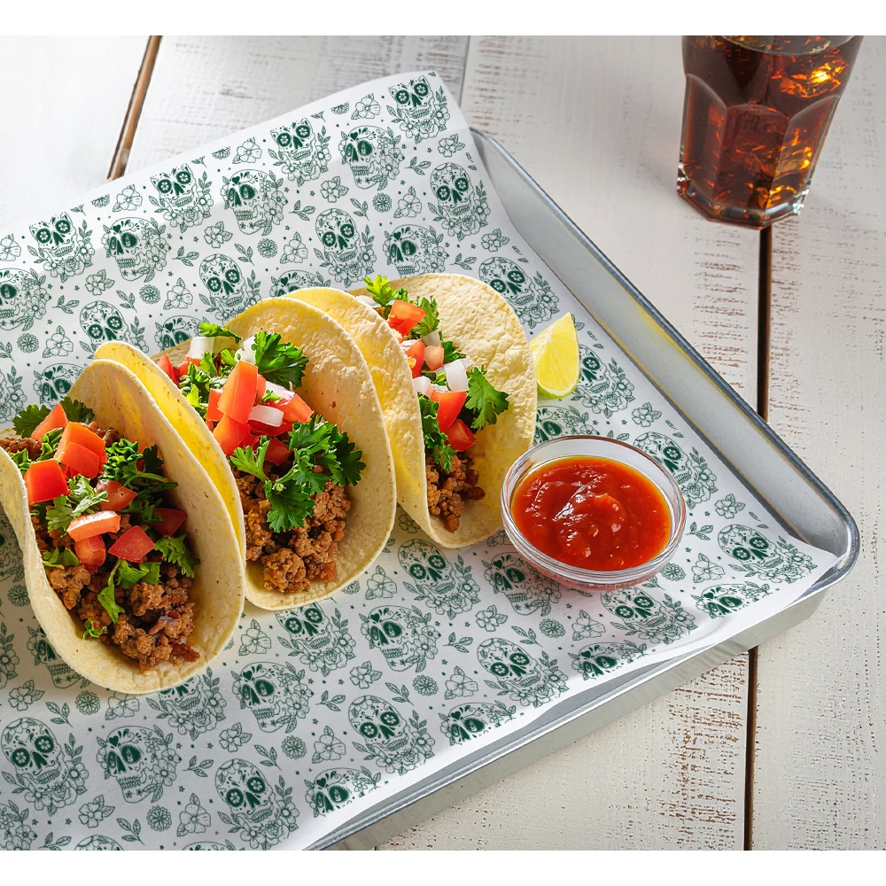 One Color 1-Sided Food Safe Paper (12" x 16") 1