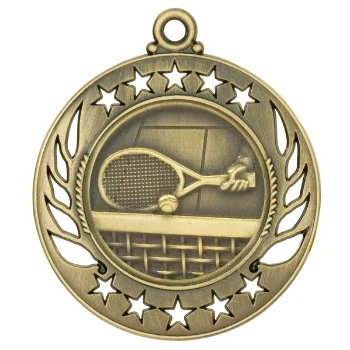 Tennis Galaxy Medal, 2 1/4" 1