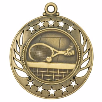 Tennis Galaxy Medal, 2 1/4"