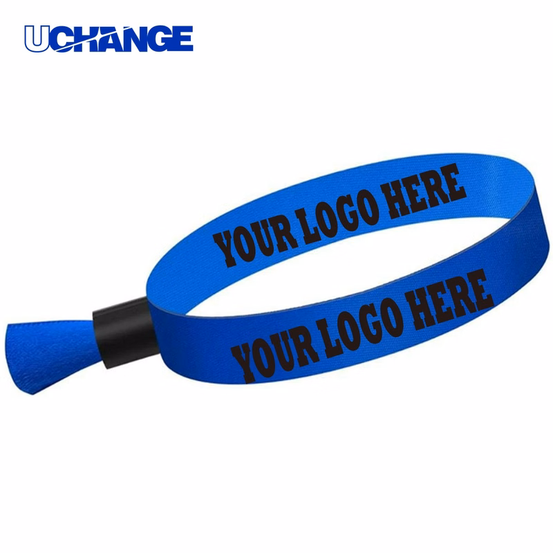 Sublimated Woven Event Wristband with Lock Bead