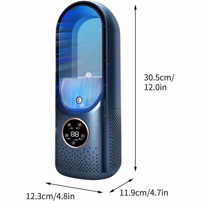 Gardens Bladeless Portable Misting Fan