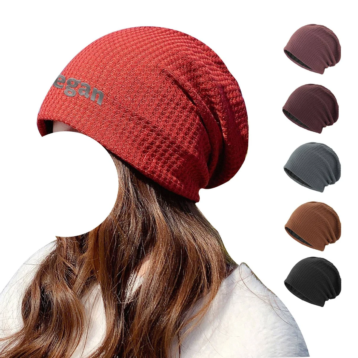 Simple And High-End Double-Layer Knitted Fabric Bean Hat 1