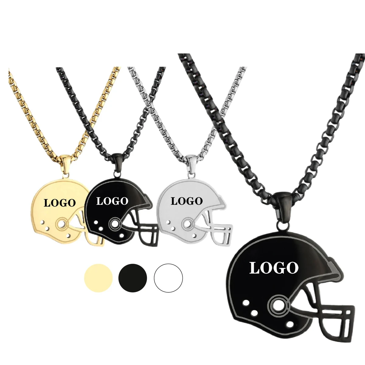 Steel Football Activity Necklace 1