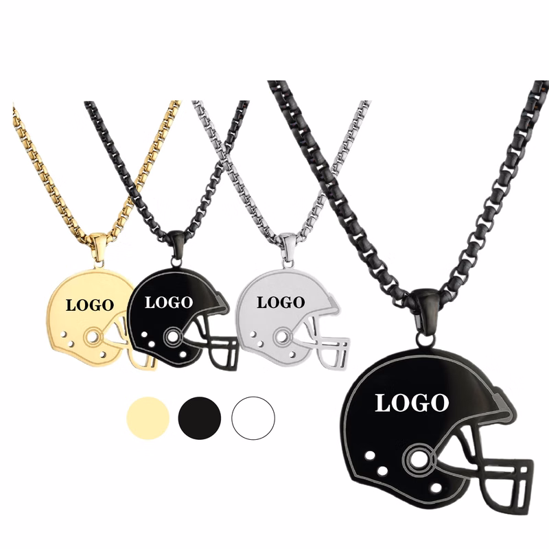 Steel Football Activity Necklace