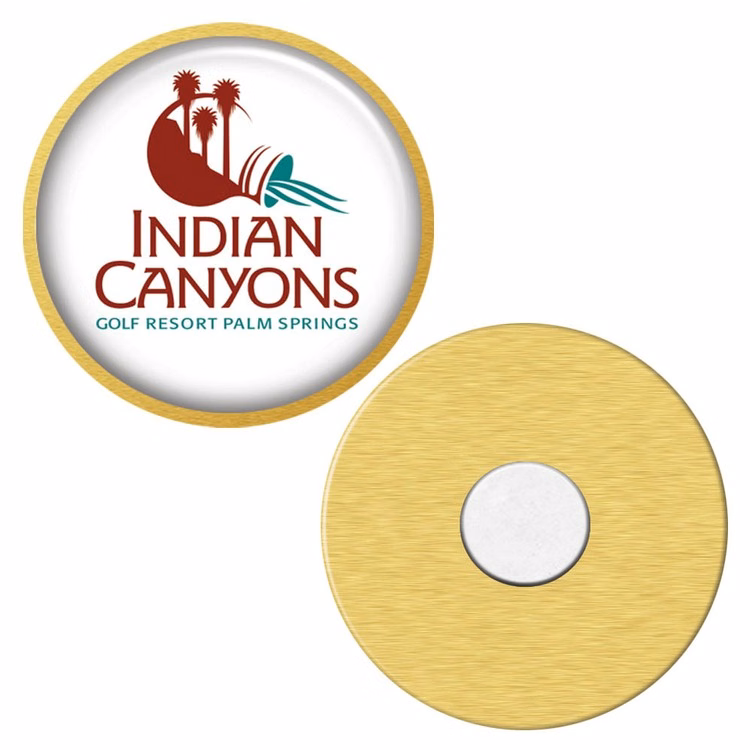 Express Vibraprint 1" Round Lapel Pin With Magnet Back