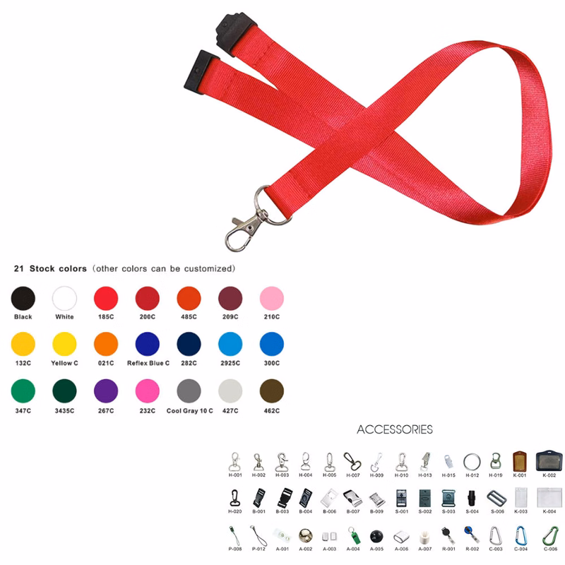 1" Polyester Lanyards