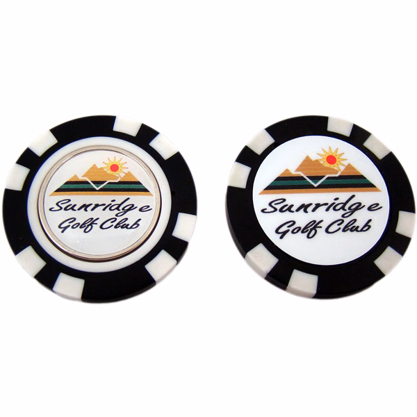 Plastic Poker Chip (removable marker)