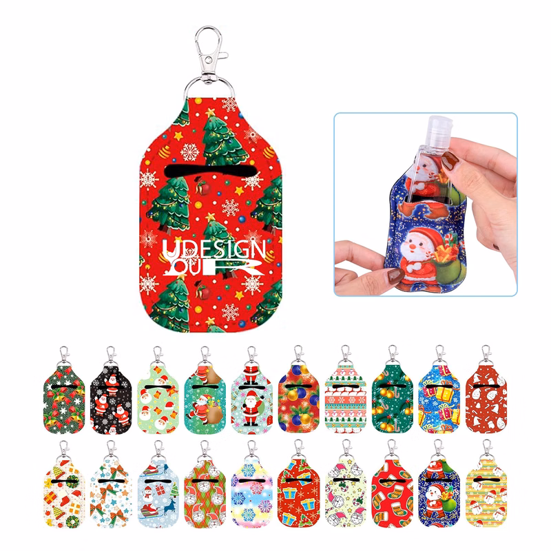 Neoprene Perfume Bottle Keychain