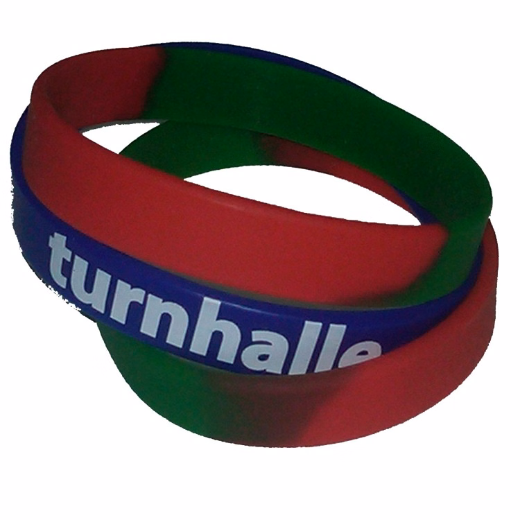 Printed Segmented Silicone Wristband