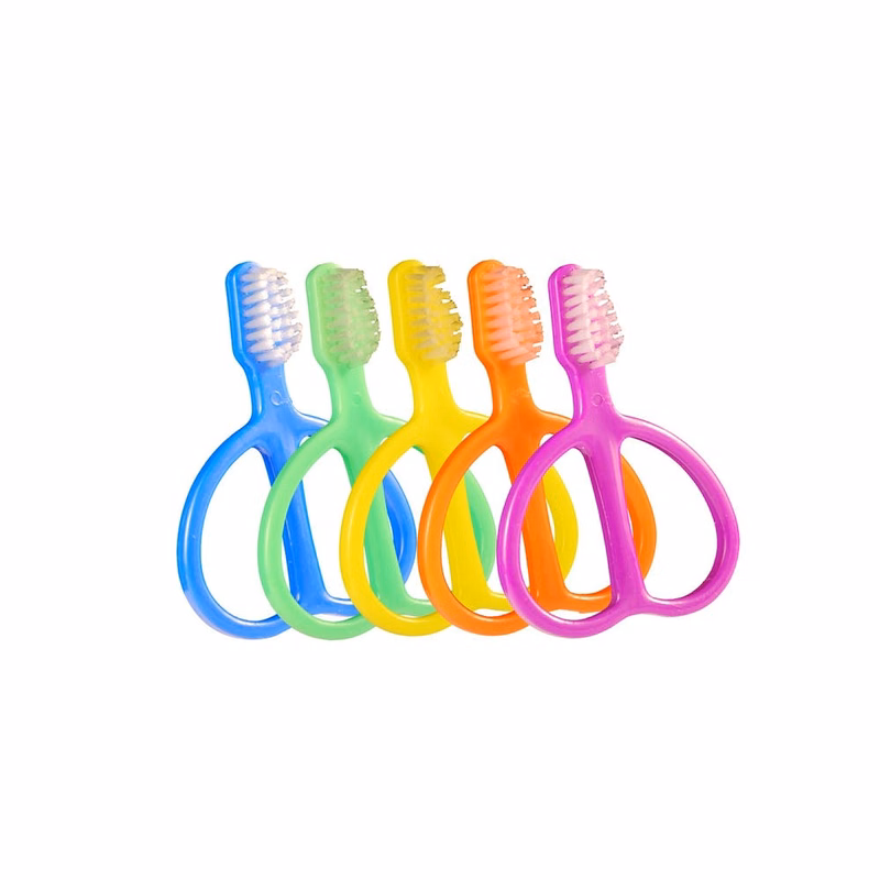 Baby Toothbrush Teething Rings - Assorted Colors 12M+