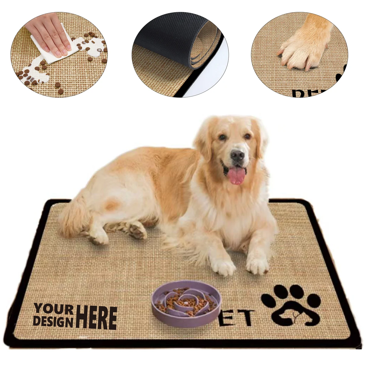 Quick-Dry Pet Feeding Mat 1